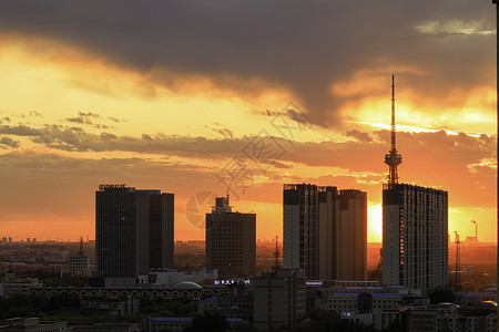 黑龙江省大庆市俯视图背景