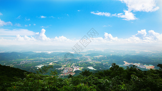 正面观惠州罗浮山户外风景背景