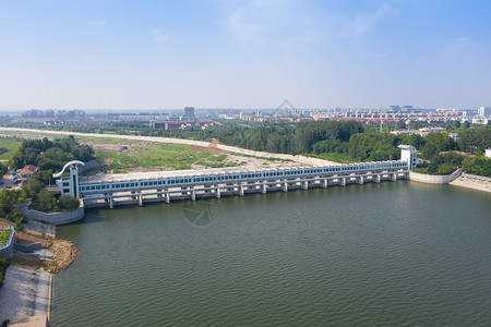 潍坊城市山东潍坊峡山水库夏季风光背景