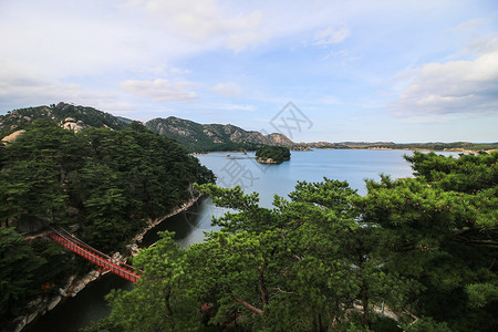 朝鲜元山三日浦背景图片