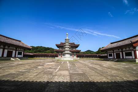 朝鲜定陵寺背景图片