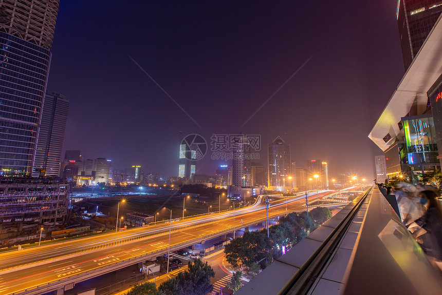 北京国贸桥cbd夜景图片