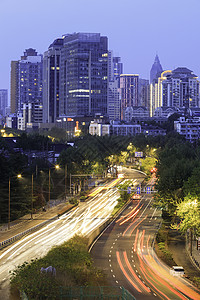 秦淮区南京城墙中华门俯瞰城市夜景背景