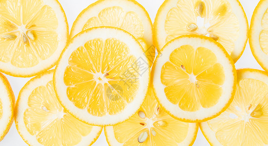新鲜的柠檬水果背景图片