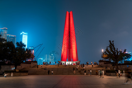 上海人民英雄纪念塔上海民族纪念塔背景