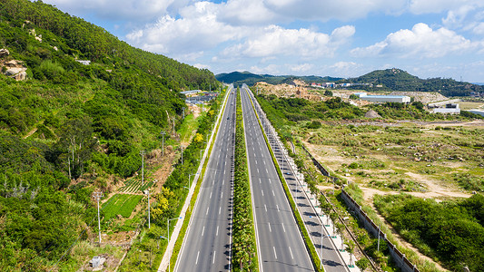 漳州沿海大通道道路背景图片