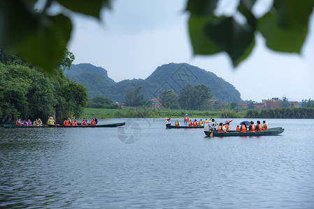 云南文山普者黑风景区自然风光背景