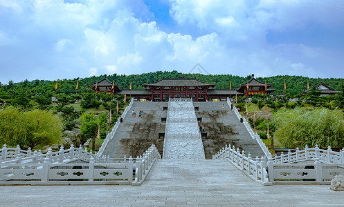 山东威海华夏城高清图片