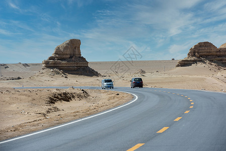 戈壁风光西藏公路自然风光背景