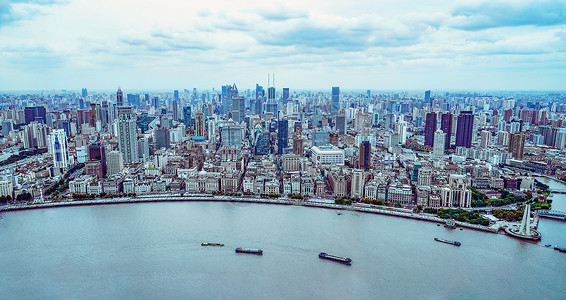 外景素材照片上海城市高楼外景背景