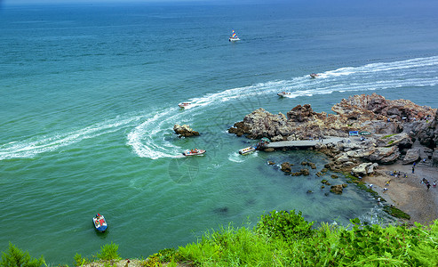 海岛游艇海岛景观高清图片