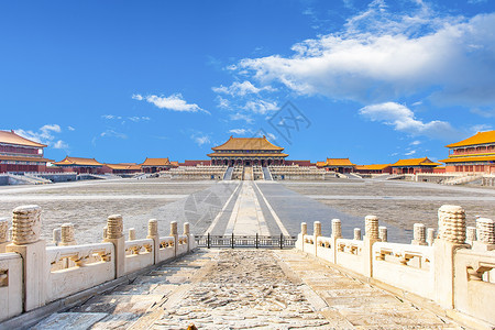 北京大气紫禁城故宫背景图片