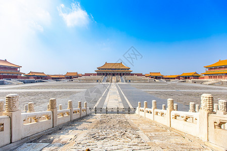 唐宋元明清北京大气紫禁城故宫太和殿背景