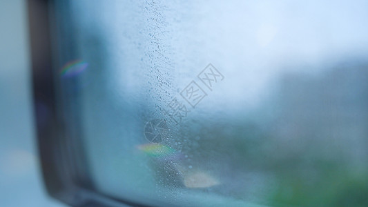 高铁车窗雨天汽车高铁地铁窗外背景