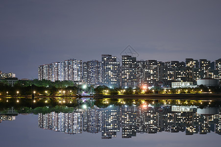 青岛城市夜景背景图片