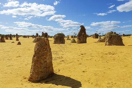 尖峰冲击澳大利亚柏斯地标尖峰石阵美景背景