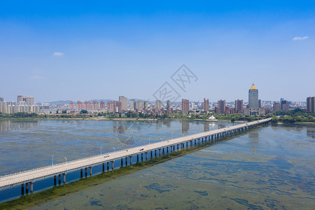 山东临沂跨河大桥背景图片