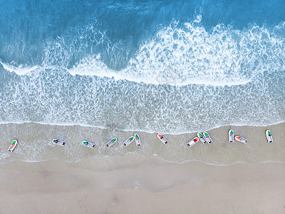 广西北海银滩海边的摩托艇背景图片
