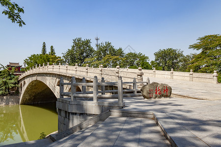 河北赵县赵州桥背景图片