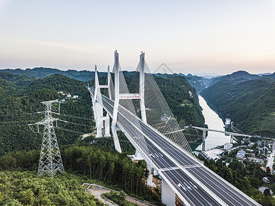 楠木渡乌江大桥背景图片