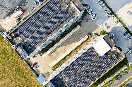 工厂太阳能系统背景图片