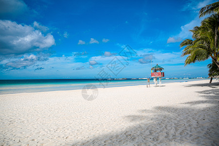 长滩沙滩背景图片