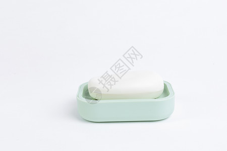 绿色品牌肥皂背景