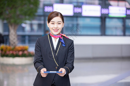 机场空姐服务人员图片