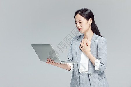 亚健康商务女性职业病疼痛图片