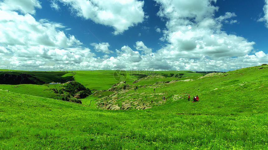 内蒙古察右中旗黄花沟旅游区草原景观图片