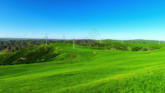 内蒙古察右中旗黄花沟旅游区草原景观背景图片