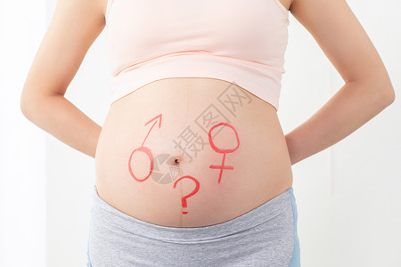性别标志孕妇婴儿性别概念背景