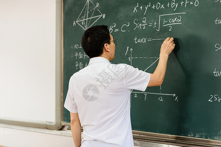 数学题目教师在给学生上课背景