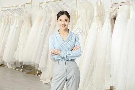 婚纱设计师制作婚纱形象服装设计师形象背景