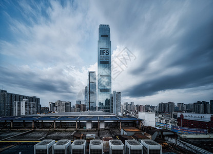 湖南广电中心长沙地标摩天大楼背景