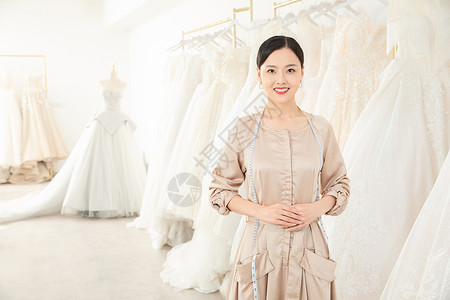 婚纱设计师制作婚纱形象服装设计师形象背景