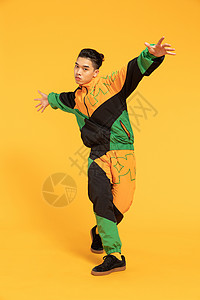色彩街舞男生酷炫姿势高清图片