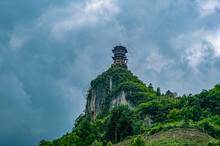 贵州省黔南布依族苗族自治州独山县影山镇静心谷景区背景