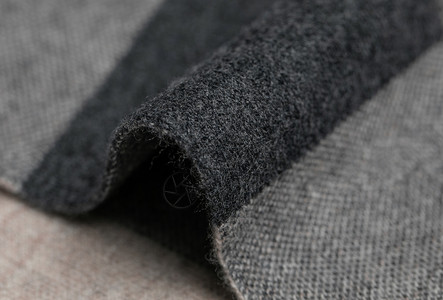 灰色格纹羊毛围巾材质细节背景