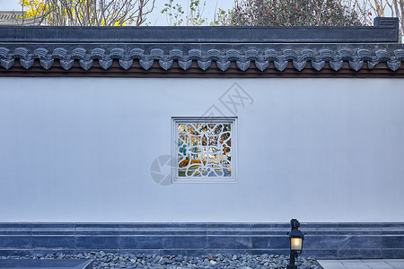 中式园林建筑售楼部景观设计背景图片
