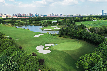高尔夫球场草坪环境背景图片