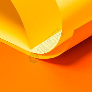 抽象橙色叠层橙色纸质抽象背景背景