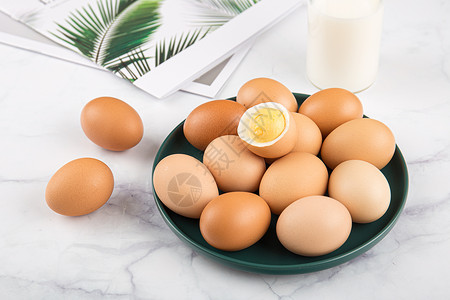蛋白多糖白色清新场景拍摄鸡蛋和牛奶杂志背景