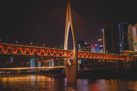 重庆千厮门大桥背景图片