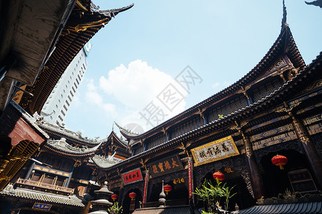 重庆罗汉寺建筑背景图片