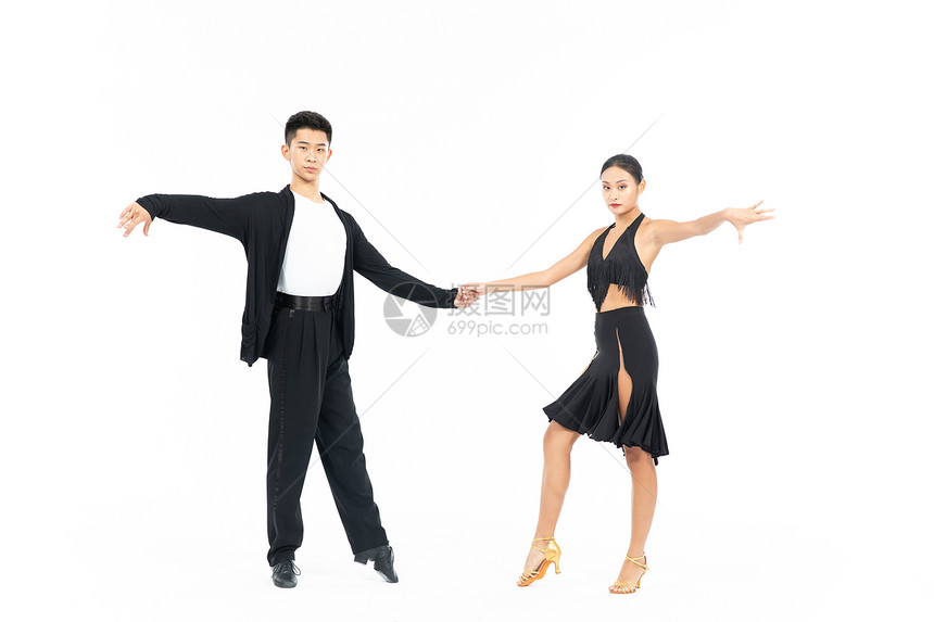 双人拉丁舞舞蹈动作练习图片