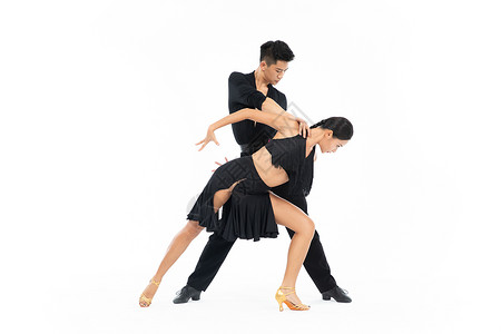 拉丁舞双人舞蹈动作训练图片