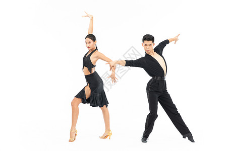 双人拉丁舞舞蹈动作背景图片
