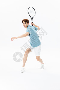 打网球的网球运动员图片