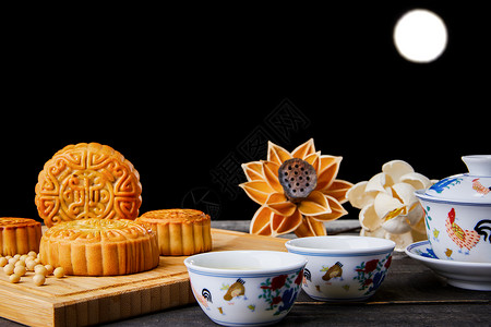 中国风中秋月饼图片